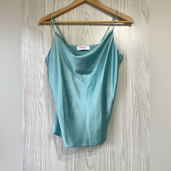 RENEE C.Cowlneck Satin Camisole multiple colors Size M LNC - Picture 9 of 11